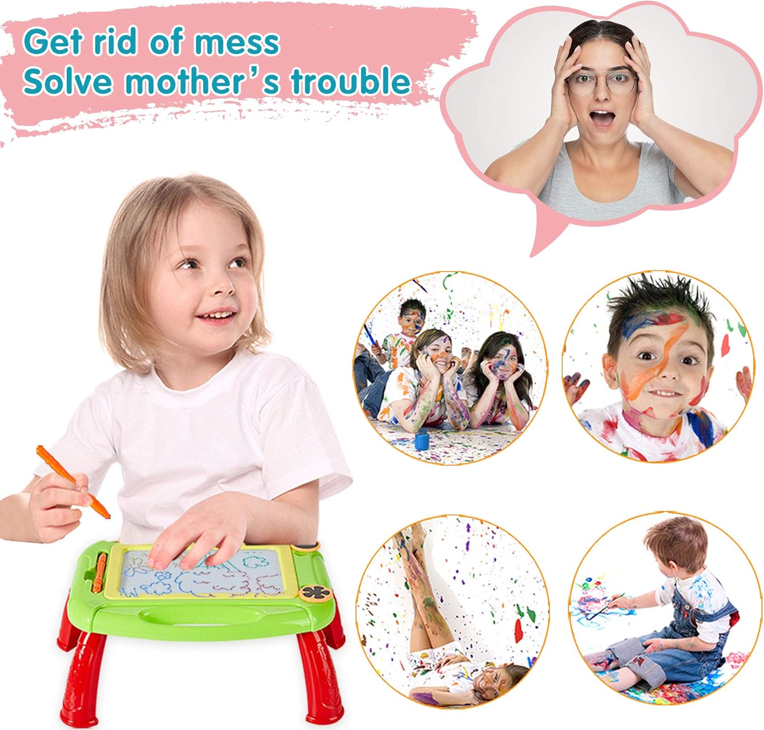 HahaGift Toys for 1 2 Year Old Boy Gifts, Magnetic Drawing Board for Toddler Toys Age 1-2, Montessori Educational Toys for 2 3 4 Year Old Boy Christmas Birthday Gifts! : Sports & Outdoors