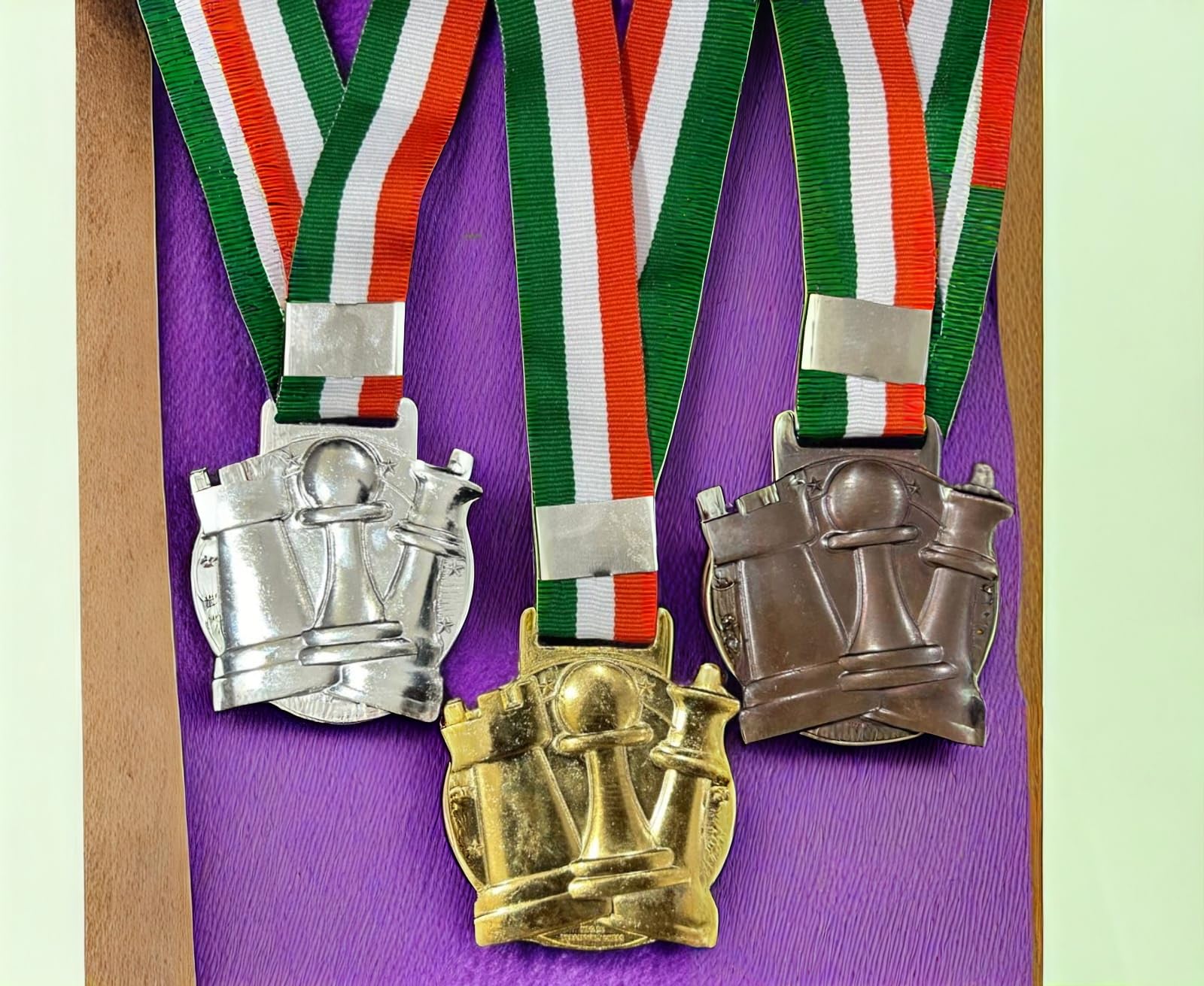 Premium Chess Tournament Medals Set – Gold, Silver & Bronze Good Quality Metal Awards for Chess Competitions by CheckWear-picture-26
