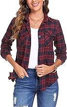 Irevial ​​Blouses Chic Elegant Long Sleeve Plaid Top Classic Seasons Casual Top