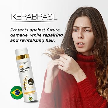 Brazilian Keratin Treatment - Deep Repair & Strengthening for Damaged, Frizzy Hair | Smooth & Manageable Locks | Gentle Cleansing, Perfect for Chemically-Treated Hair