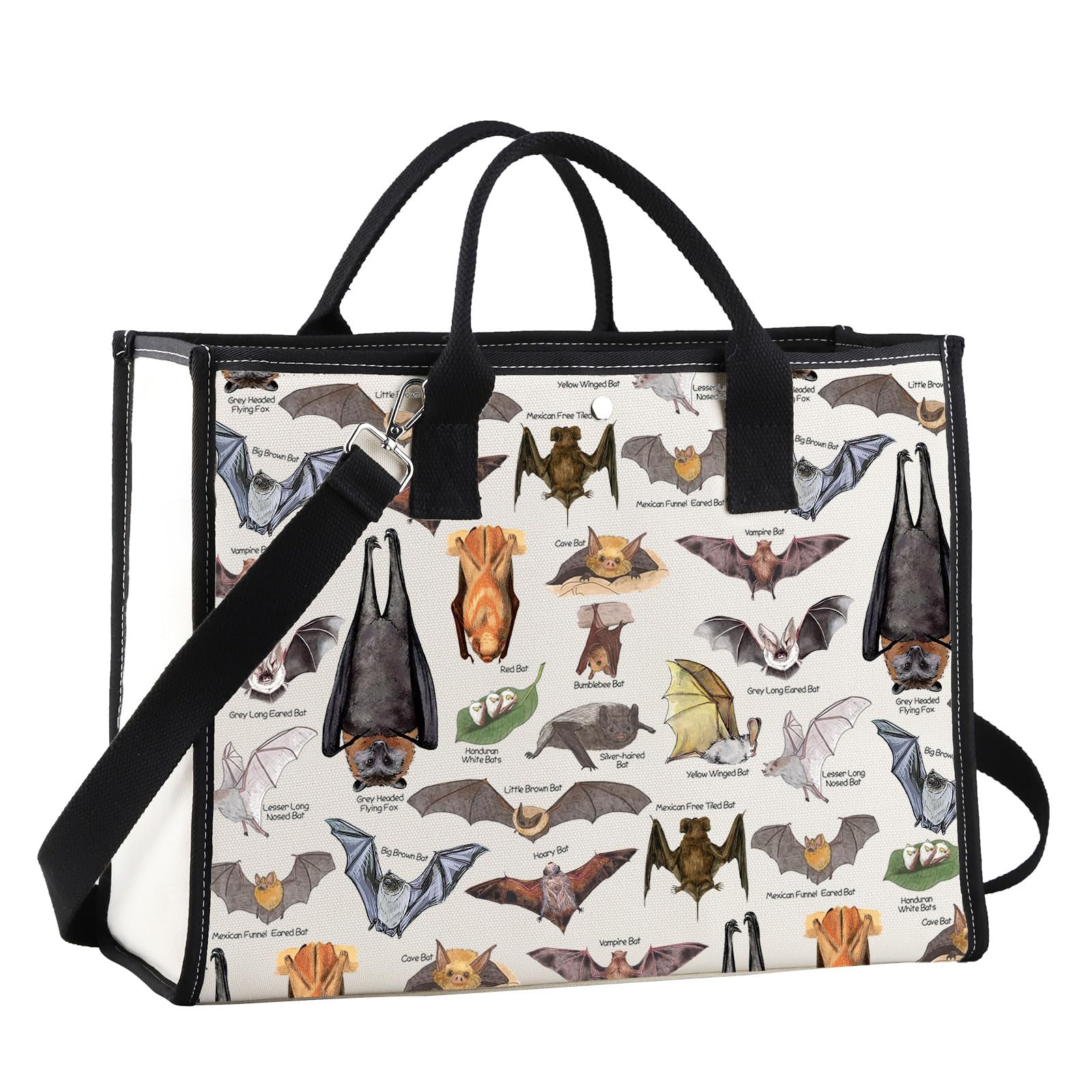 G2TUP Bat Tote Bag - Bat Lover Night Shopping Bag Themed Gifts