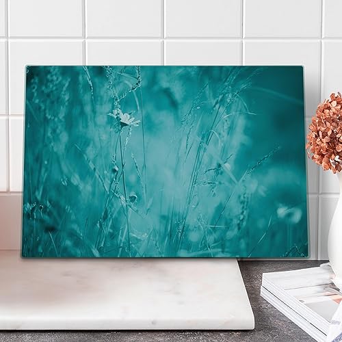 Lunarable Tabla de cortar de madera tablas rústicas antiguas arruinadas en orden horizontal imagen de casa de campo tabla de cortar y servir de