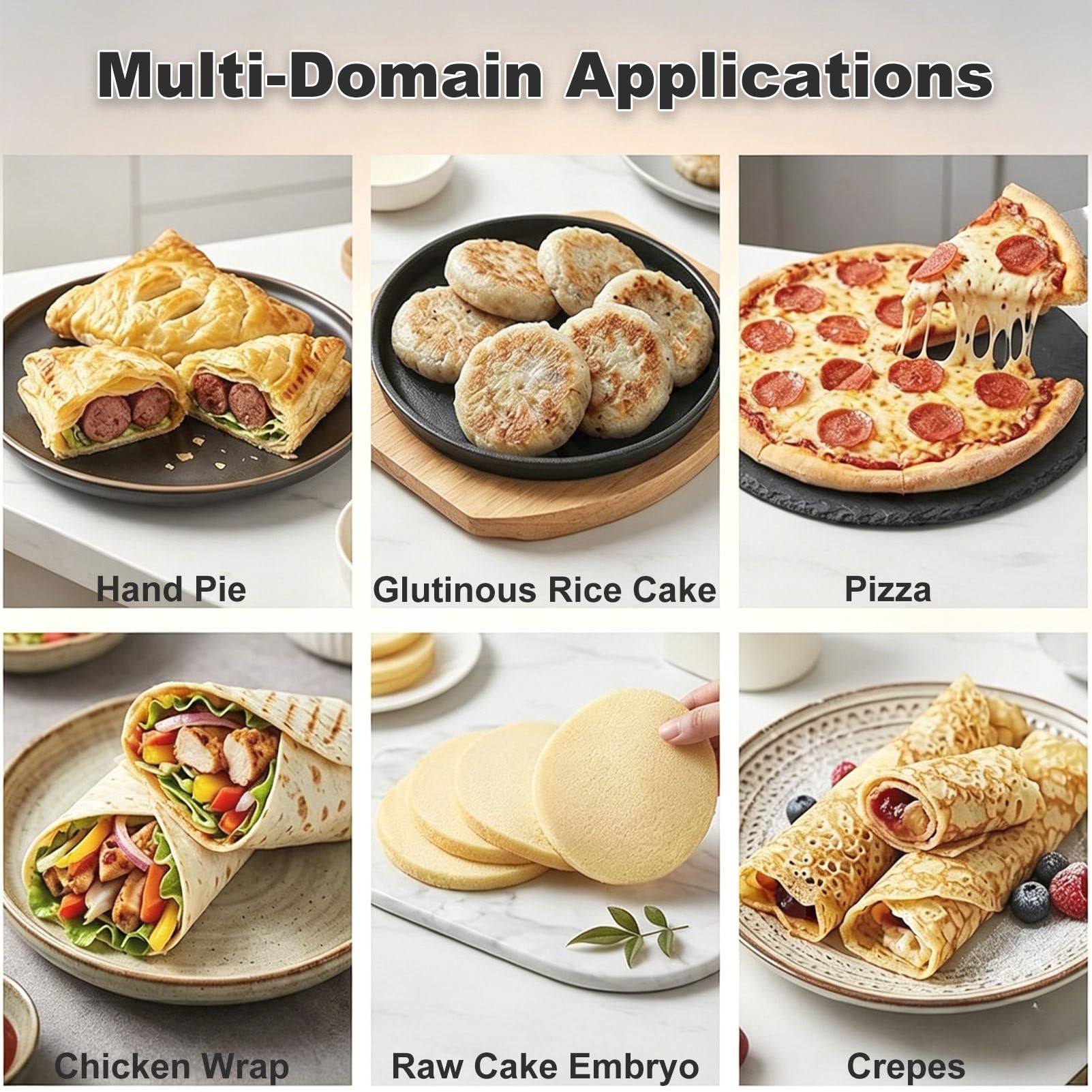Pressa per pizza con piastra di trazione, foglio Chapati e macchina per croste per pizzerie, venditori ambulanti e ristoranti - Attrezzatura da cucina commerciale