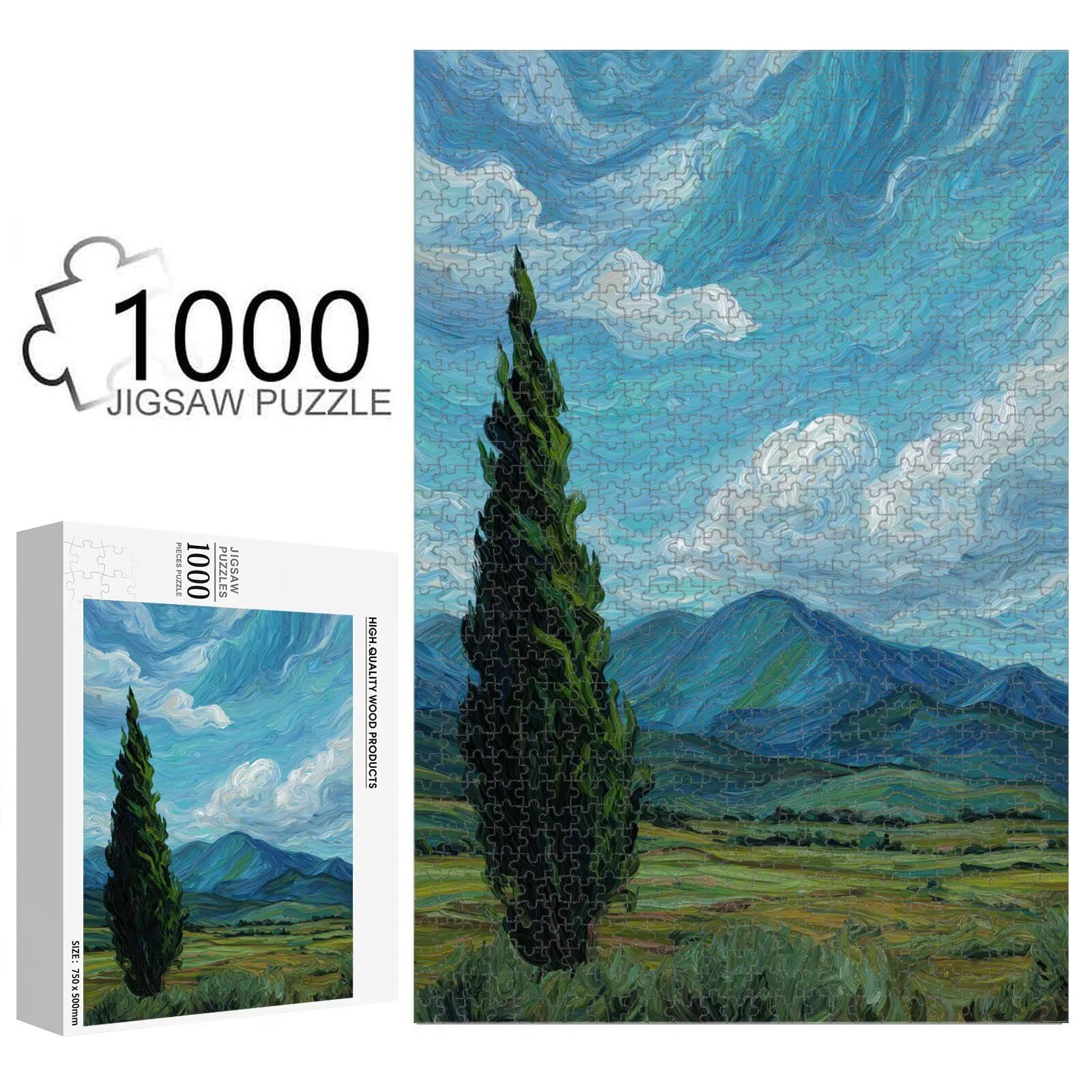 1000 Pezzi Puzzle Adulti - Astratto & Albero - Decorazione Murale 1T#2010