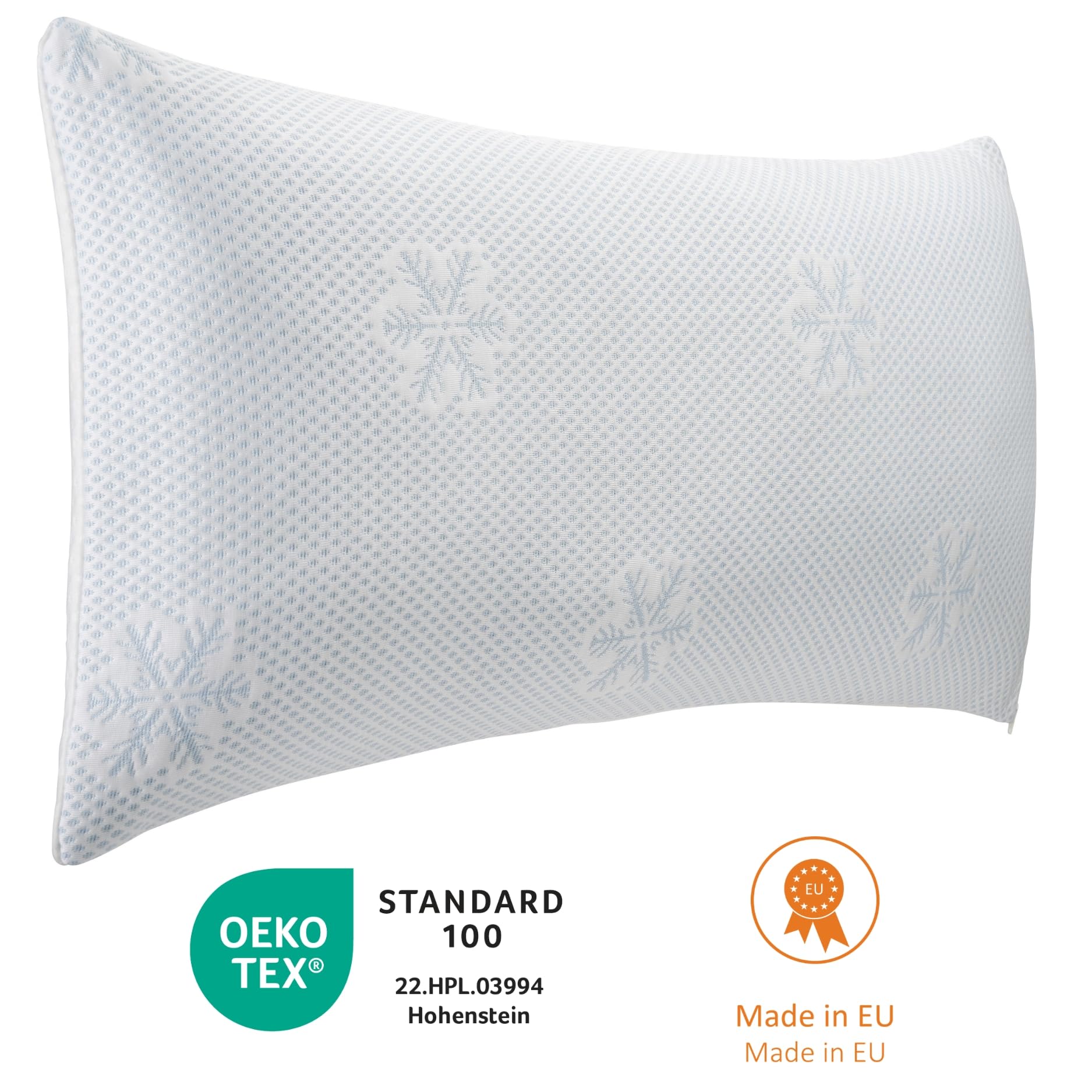 sleepling Memory Foam Kissen 40x80 cm, Kühlendes Kopfkissen Sommer mit Warmer Seite Winter, Ergonomisch & Höhenverstellbar, Nackenstützkissen 40 x 80 cm, Made in EU, Oeko-TEX, Waschbar bis 40 Grad