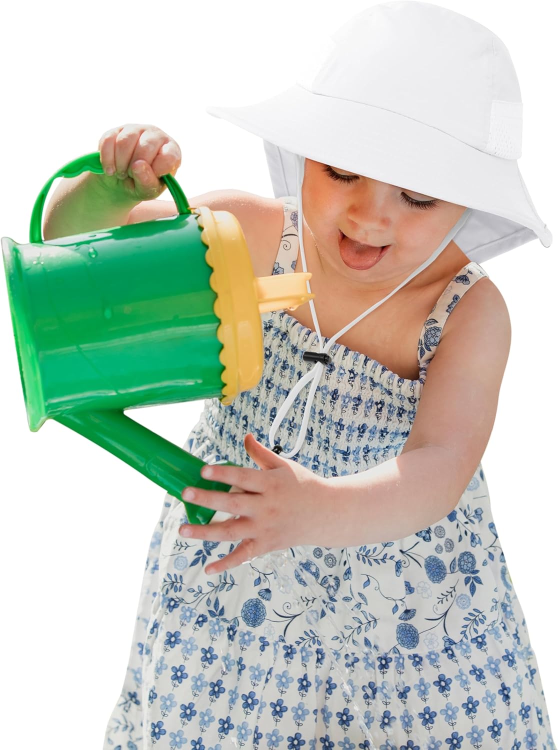 Cooraby 2 Pack Baby Sun Hat for Boys Girls Kids UPF 50+ Summer Adjustable Beach Hats with Bucket Wide Brim for Toddlers - Image 7