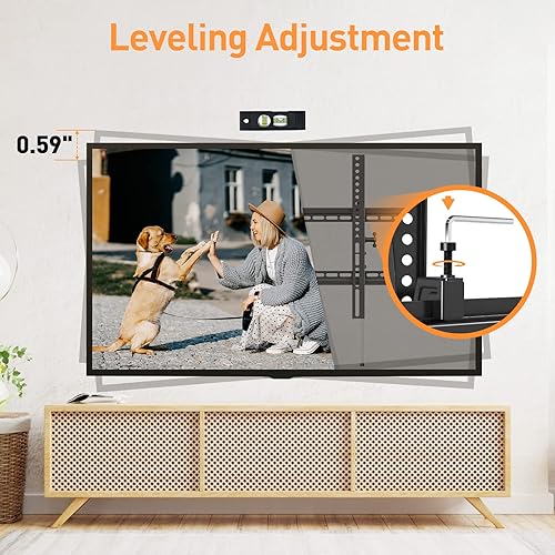 Miniatura 3 de ELIVED Soporte de pared para TV para la mayoría de televisores de 37 a 84 pulgadas, capacidad de carga máxima de 120 libras. Soporte de TV