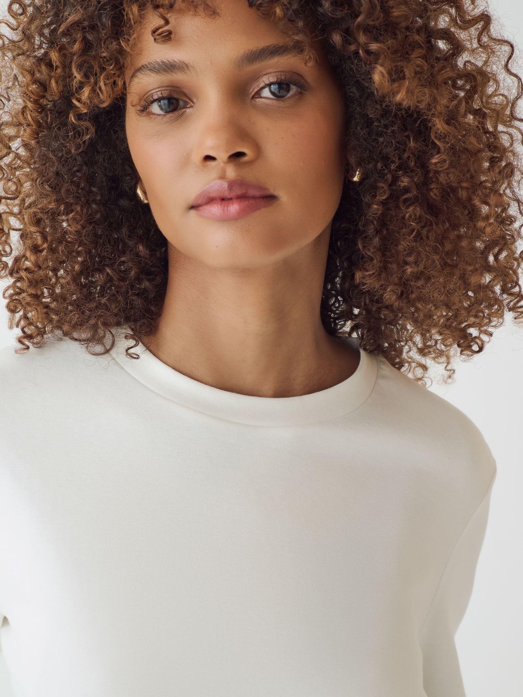 NEXT Femme Lot de 2 t-Shirts Ras du Cou épais à Manches Longues | Coupe standard