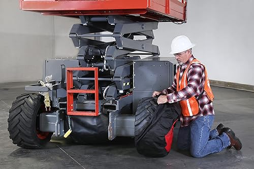 Miniatura 5 de TireSocks Inc. 0410TS - Calcetines para neumáticos (calcetines de neumáticos) para equipos de construcción, como tijeras, plumas, montacargas, etc.