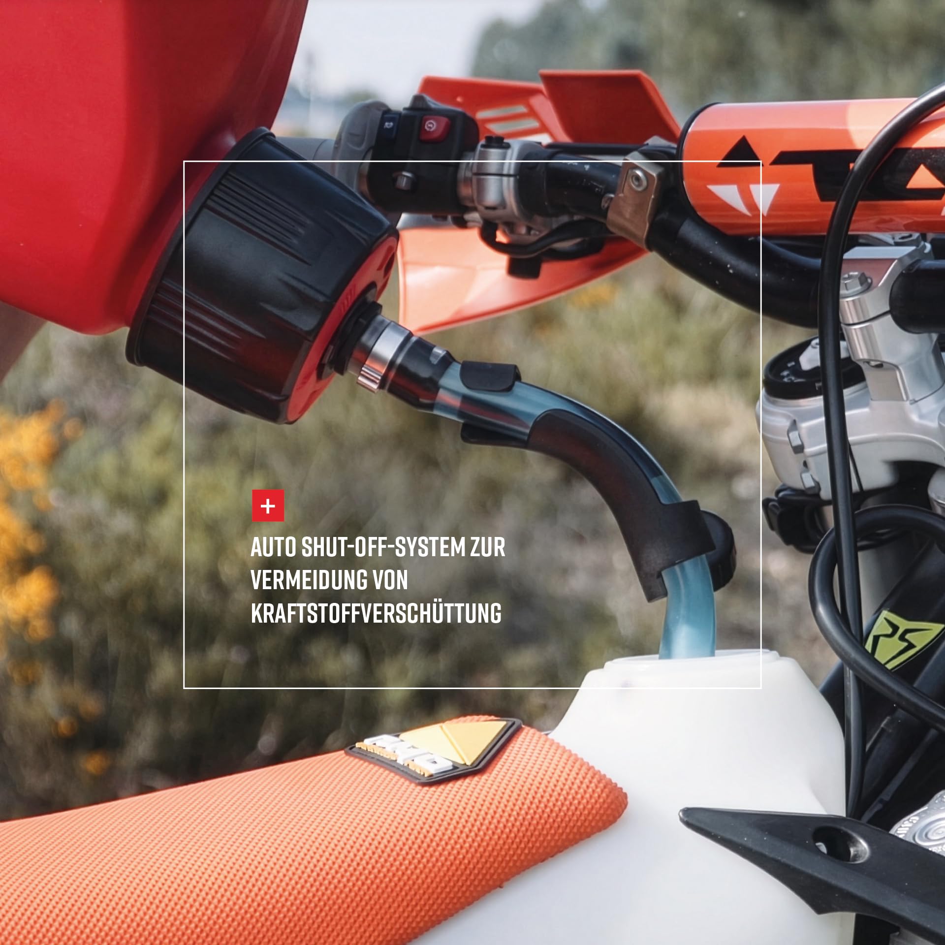Polisport ProOctane - Treibstoffkanister 20L mit Füllschlauch und Kappe, Rot