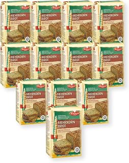 BIELMEIER KÜCHENMEISTER Brotbackmischung Mehrkornbrot 12 x 1000 g I Brotbackmischungen für Brotbackautomat & Ofen I Brot mit Backmischung ganz einfach