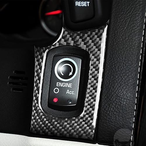 Interruptor de encendido electrónico, panel de interruptor de arranque de automóvil, calcomanía de botón de arranque del motor, cubierta del marco,