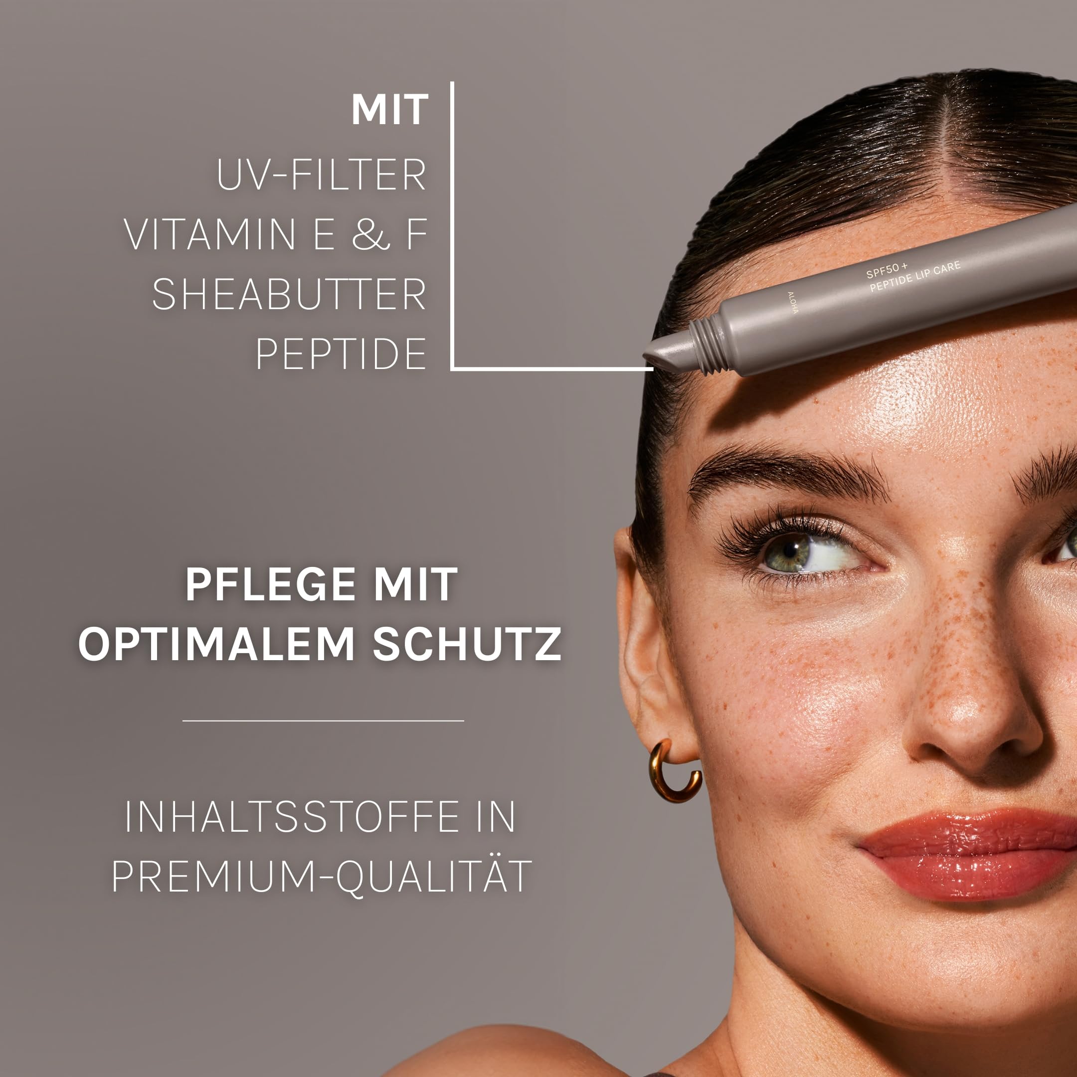 PURELEI® Aloha SPF50 Peptide Lip Plumper (10 ml) - Soin des lèvres protecteur pour des lèvres souples et douces - Soin des lèvres sèches