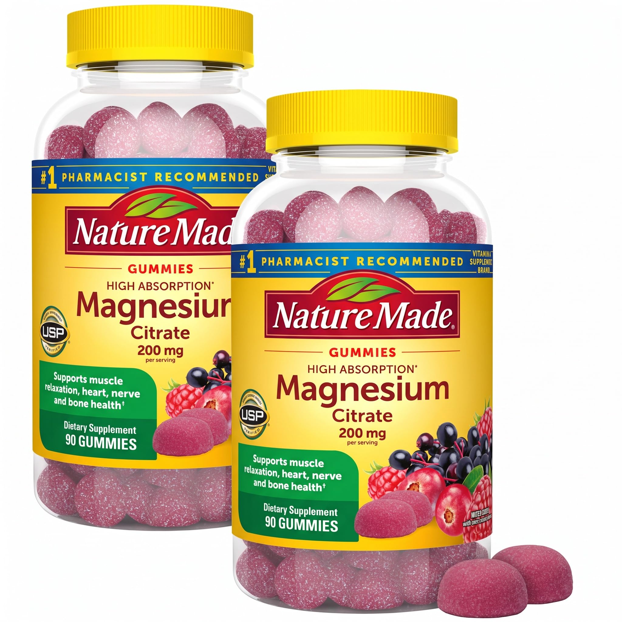Nature Made High Absorption Magnesium Citrate 200mg per Serving, 60 Gummies — Amazon image 12