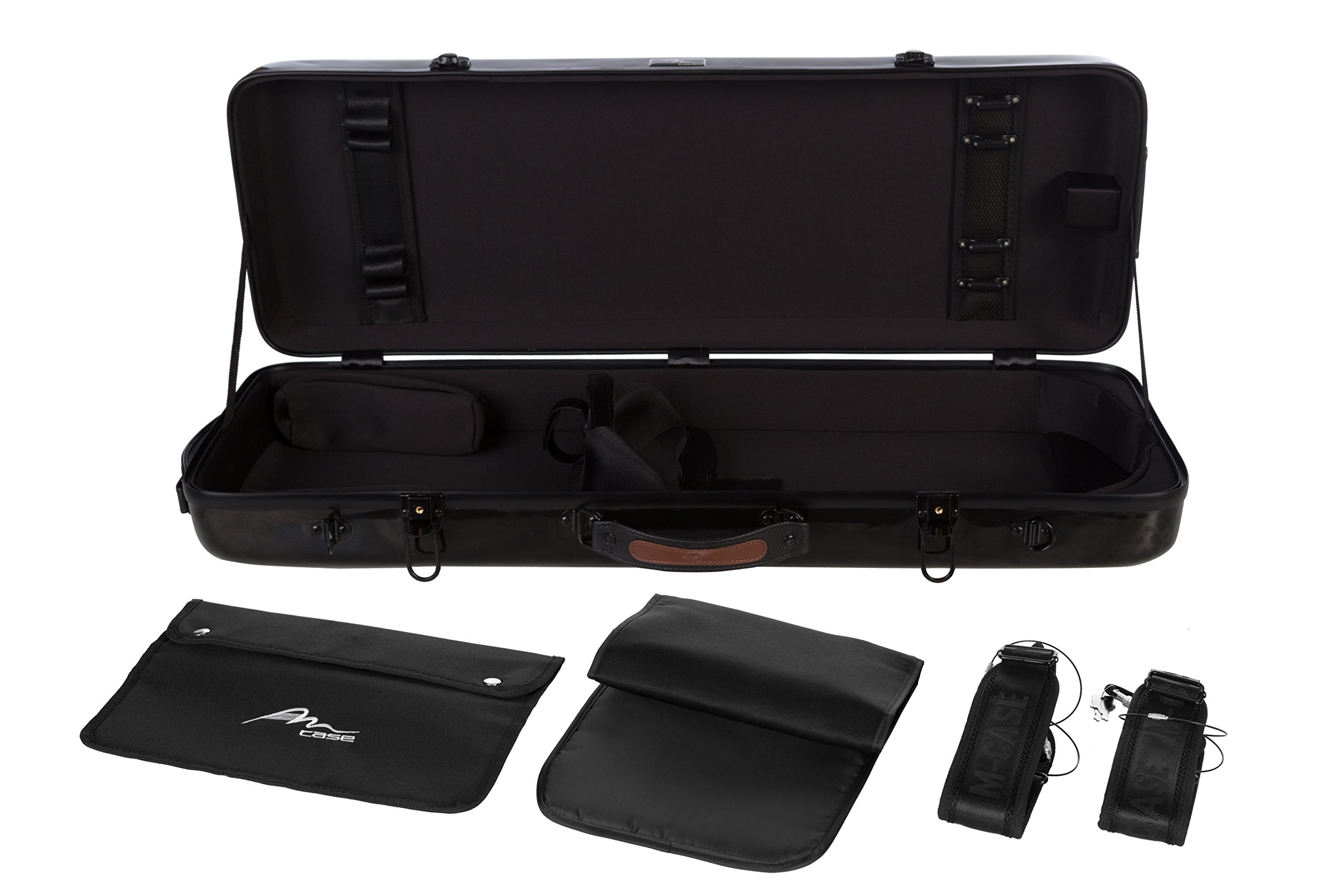 M-Case Custodia per Viola Fiberglass 38-43 Oblong nero borsa musicale