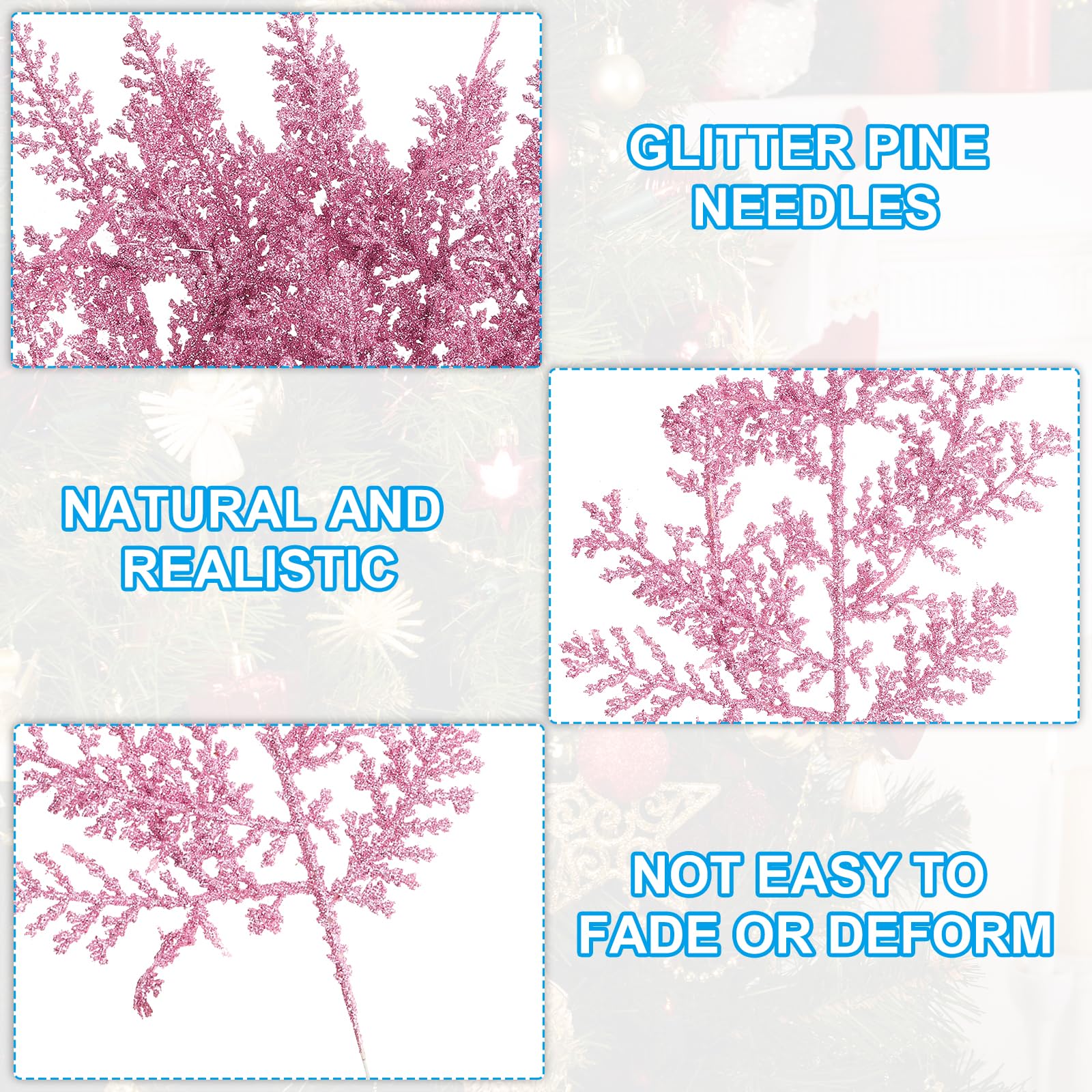 PATIKIL 10 Inch Artificial Pine Needles - Image 3