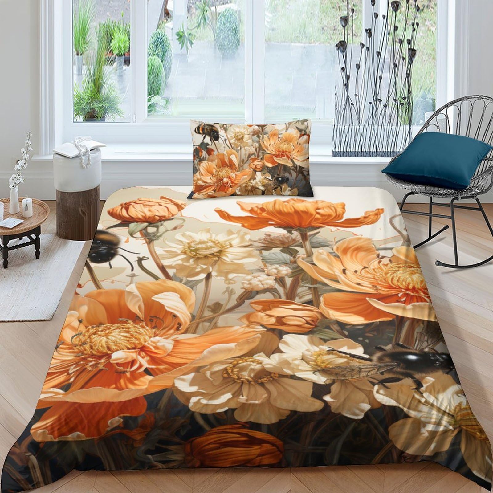 Housse de couette honey bee pour chambre d'enfant et ado pour créer un cocon douillet