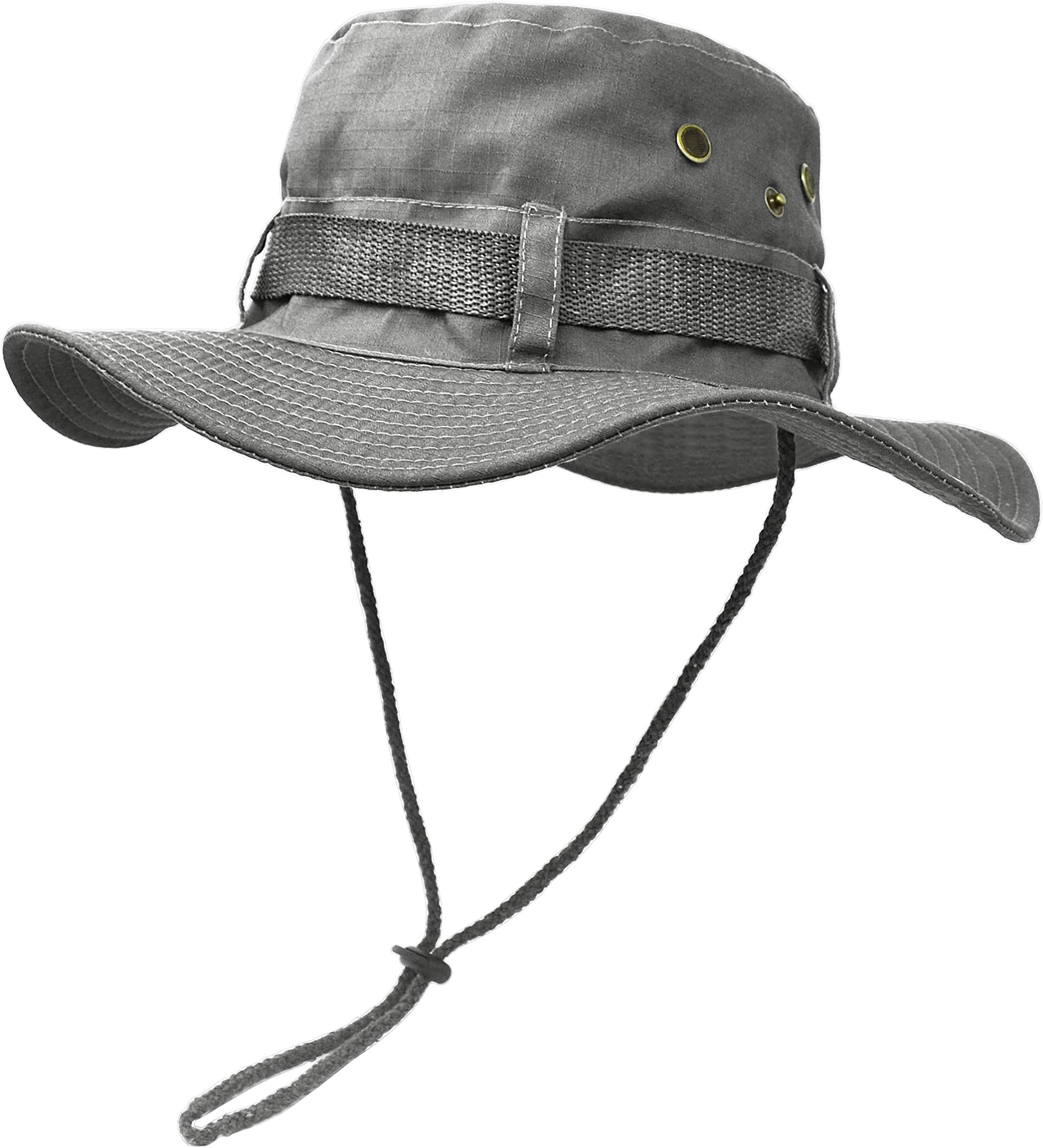 Sonnenschutzhut mit breiter Krempe, doppelschichtig, klassischer US Kampfsport Stil Buschsch-Dschungel-Sonnenschutz fr Angeln, Jagd, Camping