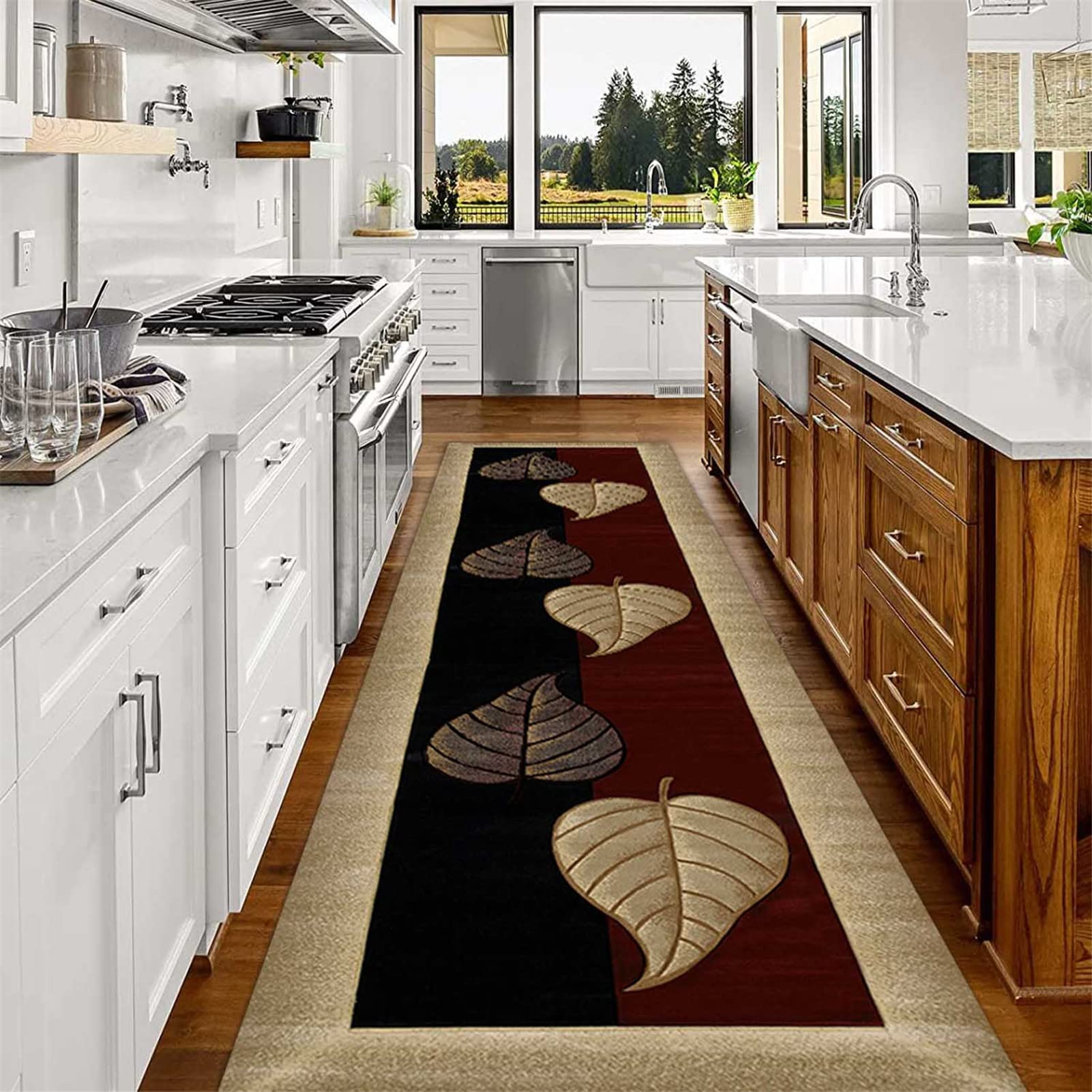 TBATM Hallway Runner Kitchen Rug, Non-Slip Washable Door Mat, Entrance Large Anti-Slip Floor Mat Stair Runner Rug Carpets, Can Be Customised,60x250CM