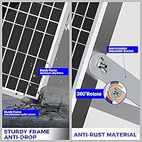 Vista 4 de Voltset - Cargador de batería solar de 10 W 12 V: mantenedor de panel solar para automóvil, barco - Cargador solar monocristalino impermeable