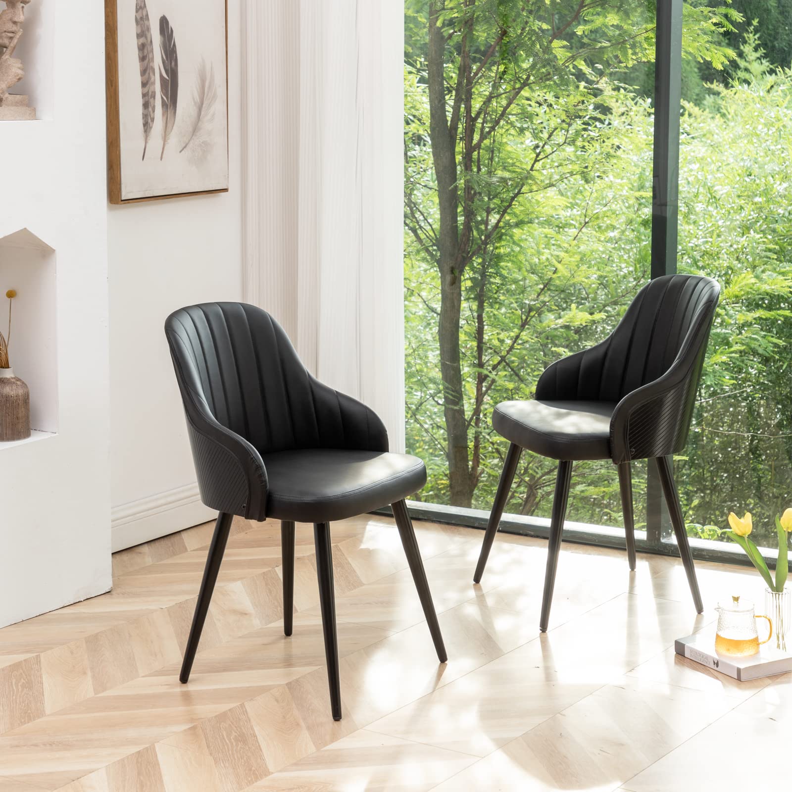 Leather Dining Room Arm Chairs