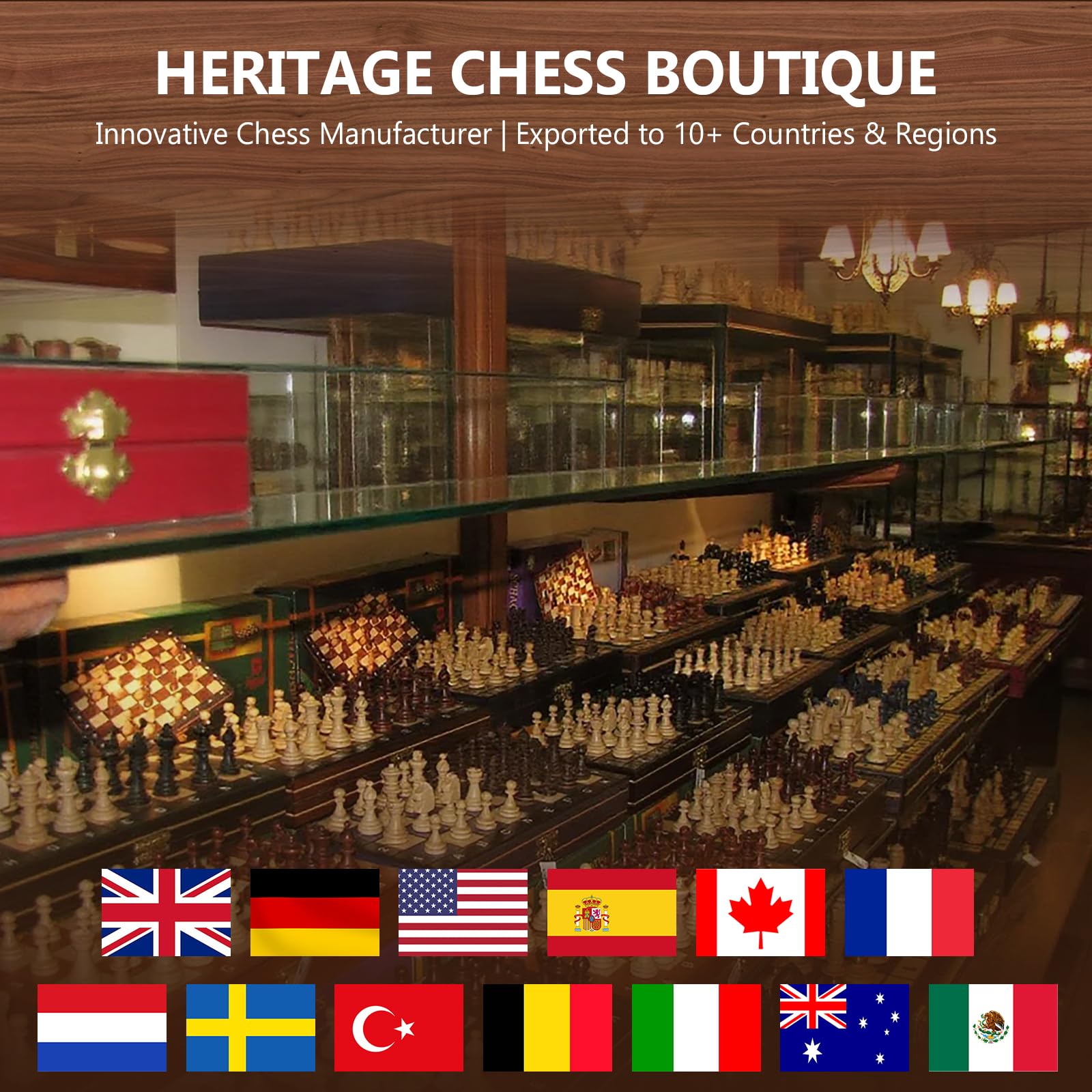 Peradix Magnetisches Schachspiel aus Holz,38CM Schach Klappbares Schachbrett,Schachspiel Hochwertig Riesenschach Chess Set mit Schachfiguren für Kinder
