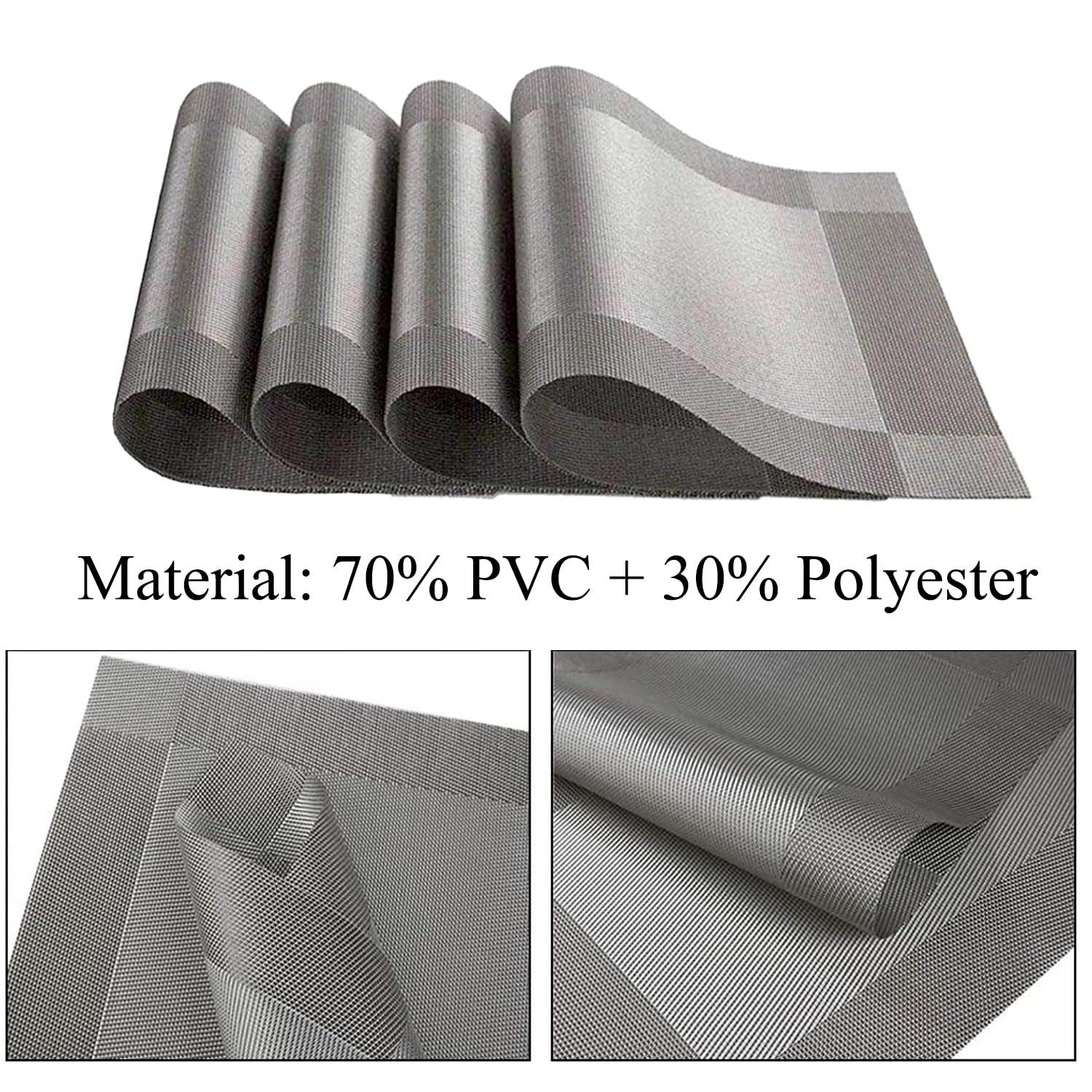 Xmkuwa Placemats, Washable PVC Table Mats - Image 3