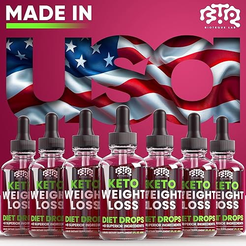 Miniatura 5 de Keto - Gotas de dieta para perder peso, supresor natural del apetito, quemador de grasa para mujeres y hombres con sidra de manzana, extracto de