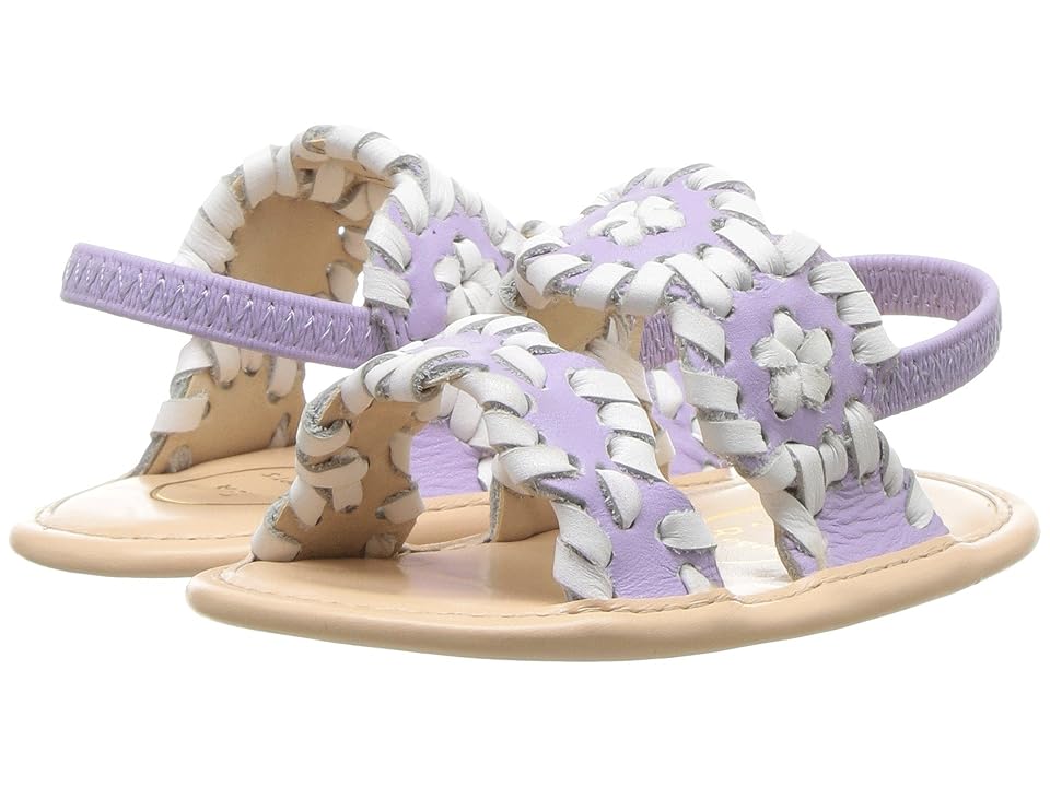 

Jack Rogers Kids Baby Lauren (Infant/Toddler/Little Kid) (Lilac/White) Girls Shoes
