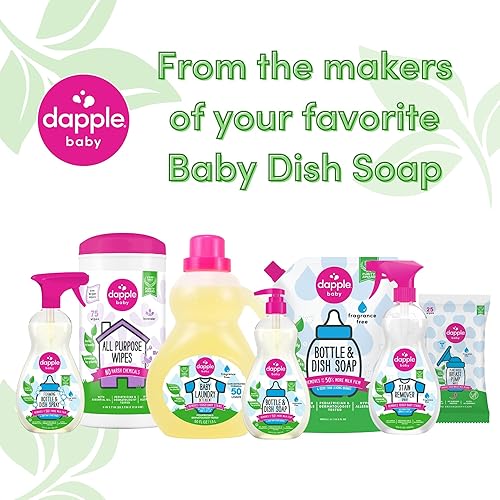 Miniatura 37 de Repuesto para líquido para lavar platos y botellas de bebé Dapple, sin fragancia, 34 onzas líquidas, DP-035B, 2