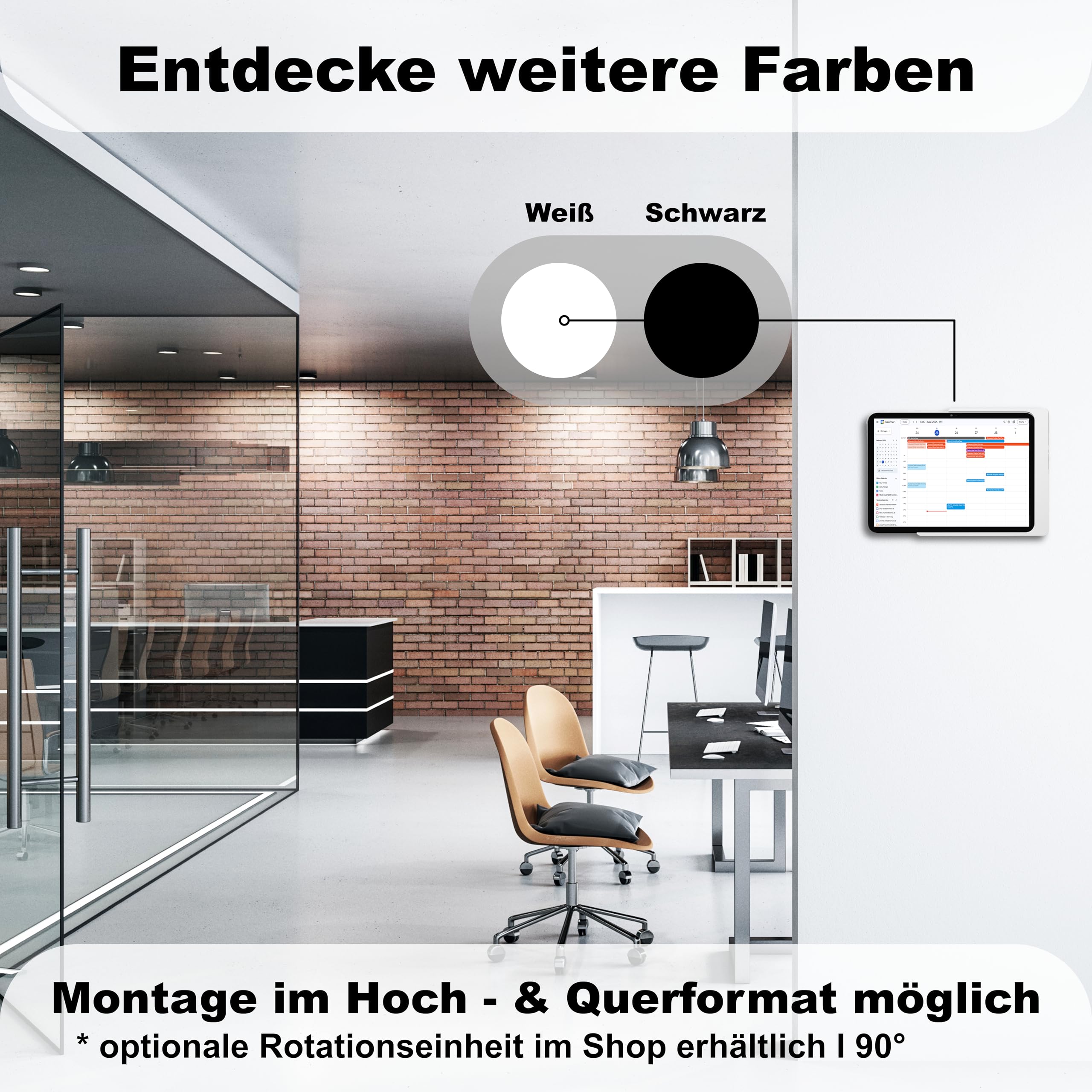 Companion Wall Home - Supporto da parete per tablet, Apple 27,9 cm (11)