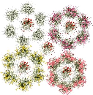 OSALADI 5Piezas Cluster De Flores para Decoración De Escena De Vegetación Artificial Colores para Miniatura y Maquetas