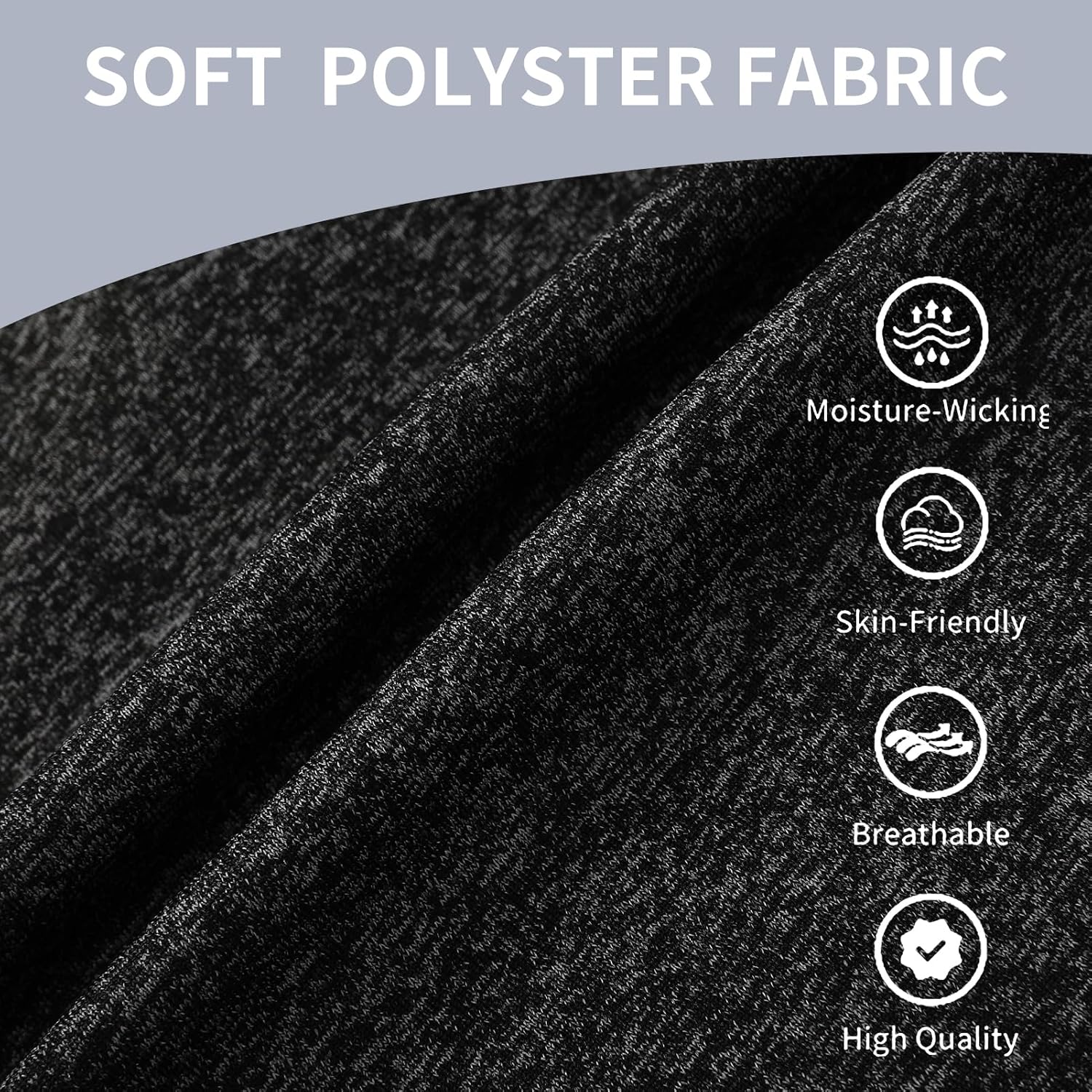 Phedrew 4-Pack Girls' Athletic Shorts High Waisted Quick Dry Active Shorts with Pockets Multipack (5-18 Years) - Image 3