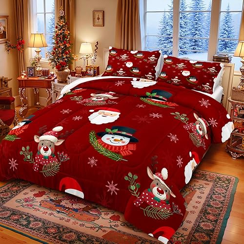 Vista 19 de MOVE OVER Juego de ropa de cama con temática de playa azul, tamaño Queen, 4 piezas, gaviota blanca y rocas marinas, patrón de paisaje marino azul