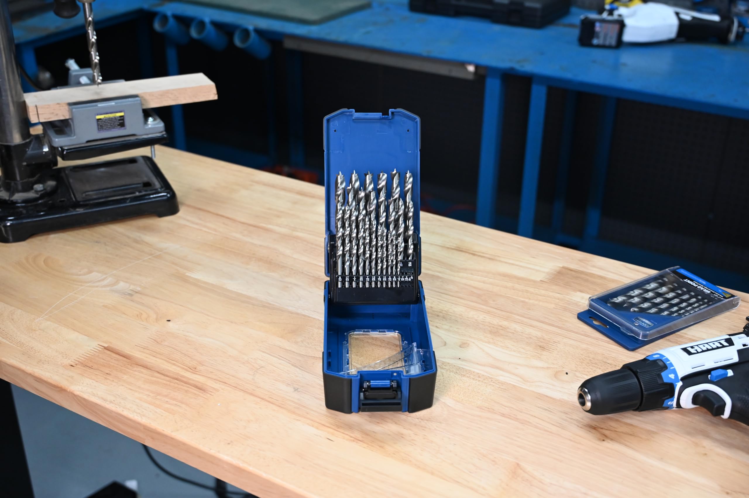 Century Drill & Tool, 37280, 25-teiliges Set, HSS-Bohrspitze, Bohrer, Holzbohrwerkzeuge | Schneidet Stahl und Holz, hitzebeständige Beschichtung