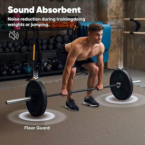 Miniatura 7 de Tapete de gimnasio en casa, tapete de ejercicio de rompecabezas, baldosas de espuma EVA entrelazadas para equipos de entrenamiento en casa y áreas