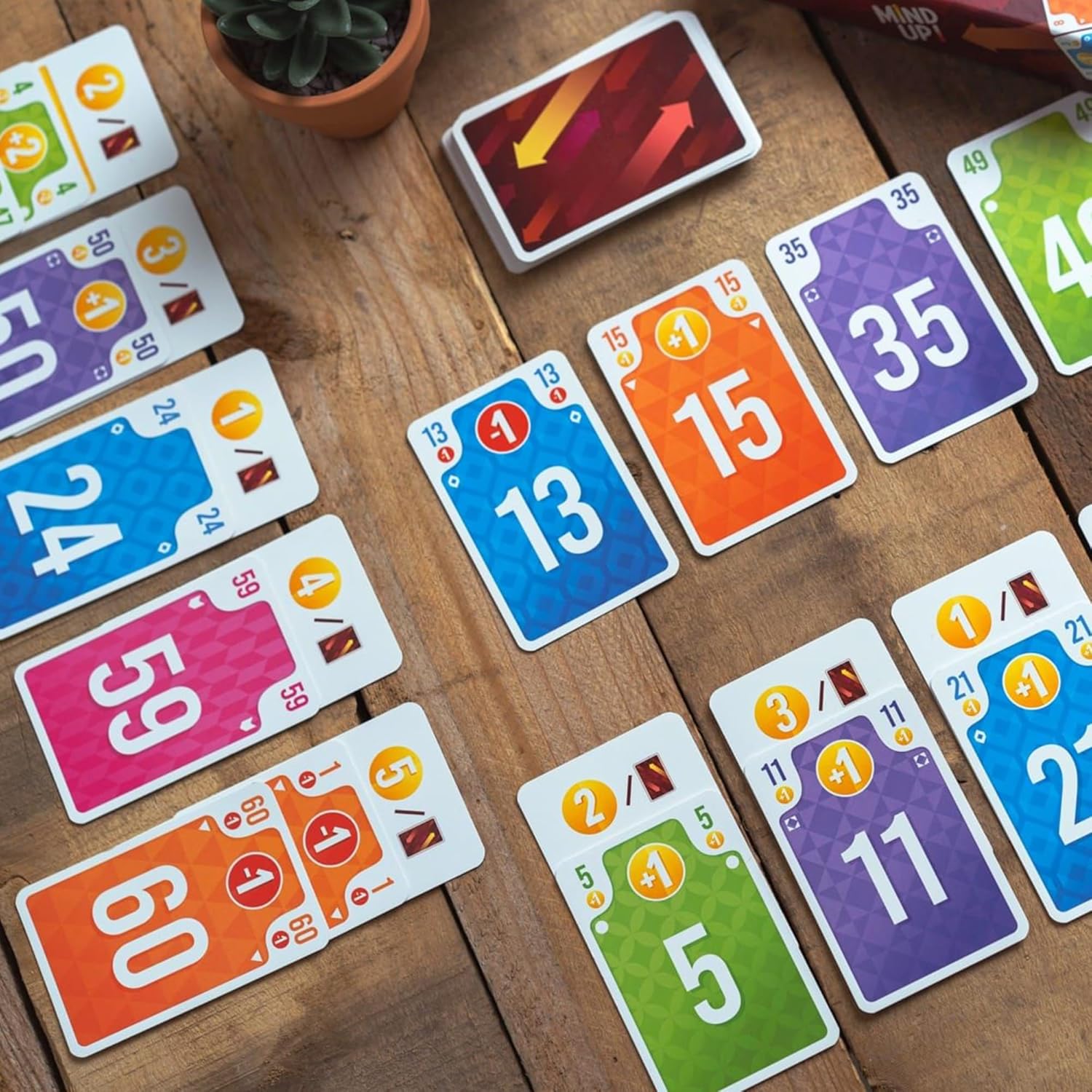 Mind Up! Card Game - Strategic Tableau Building, Simultaneous Play, Fun Family Game for Kids & Adults, Ages 8+, 3-6 Players, 15-20 Min Playtime, Made by Pandasaurus Games