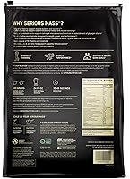 Vista 2 de Serious Mass Strawberry Proteína en polvo, ganador de peso, 12 libras