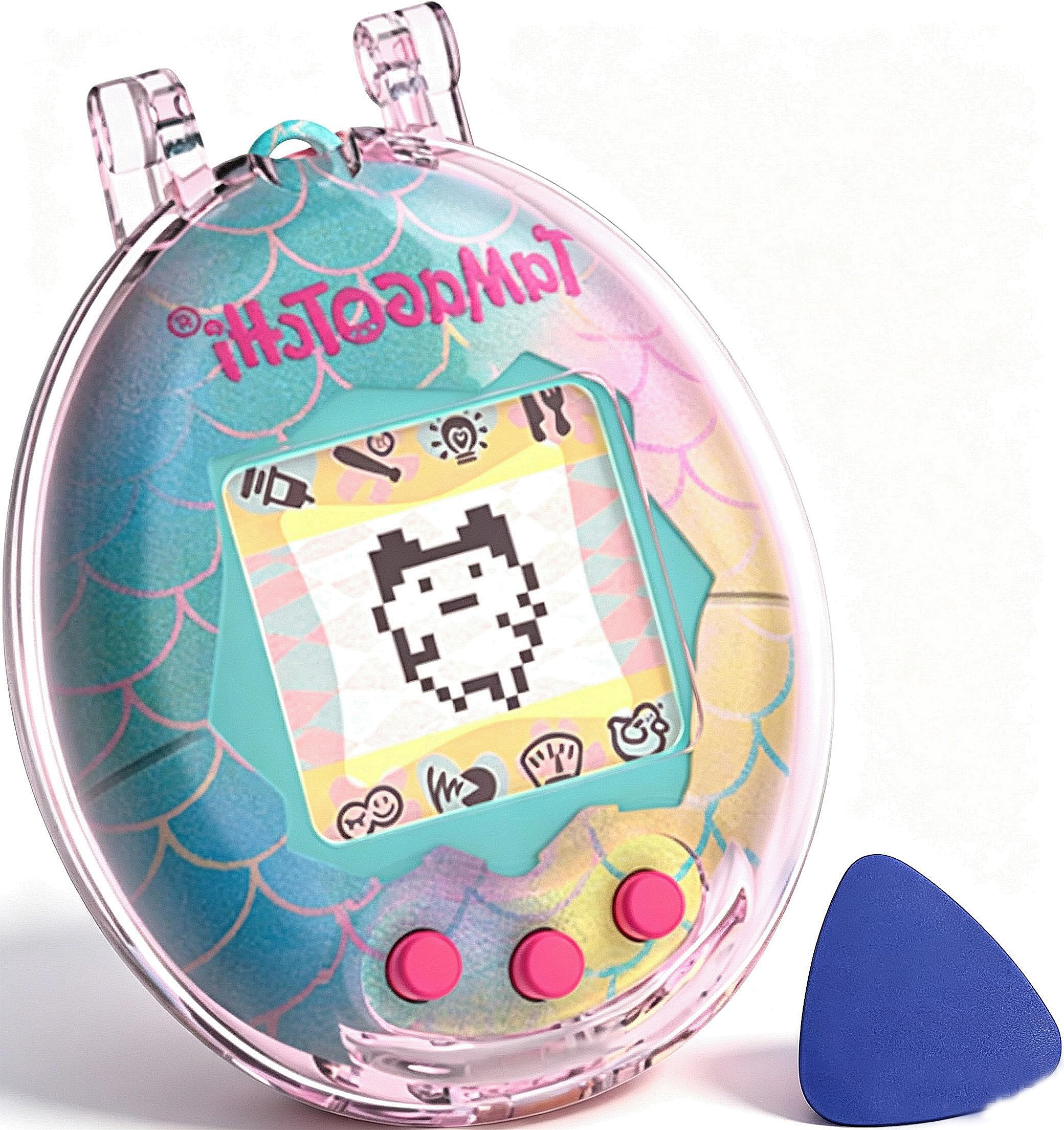 Geiomoo PC Cover for Tamagotchi Original Case Digital Pet, Soft Flexible Scratch Resistant Protective (Pink)