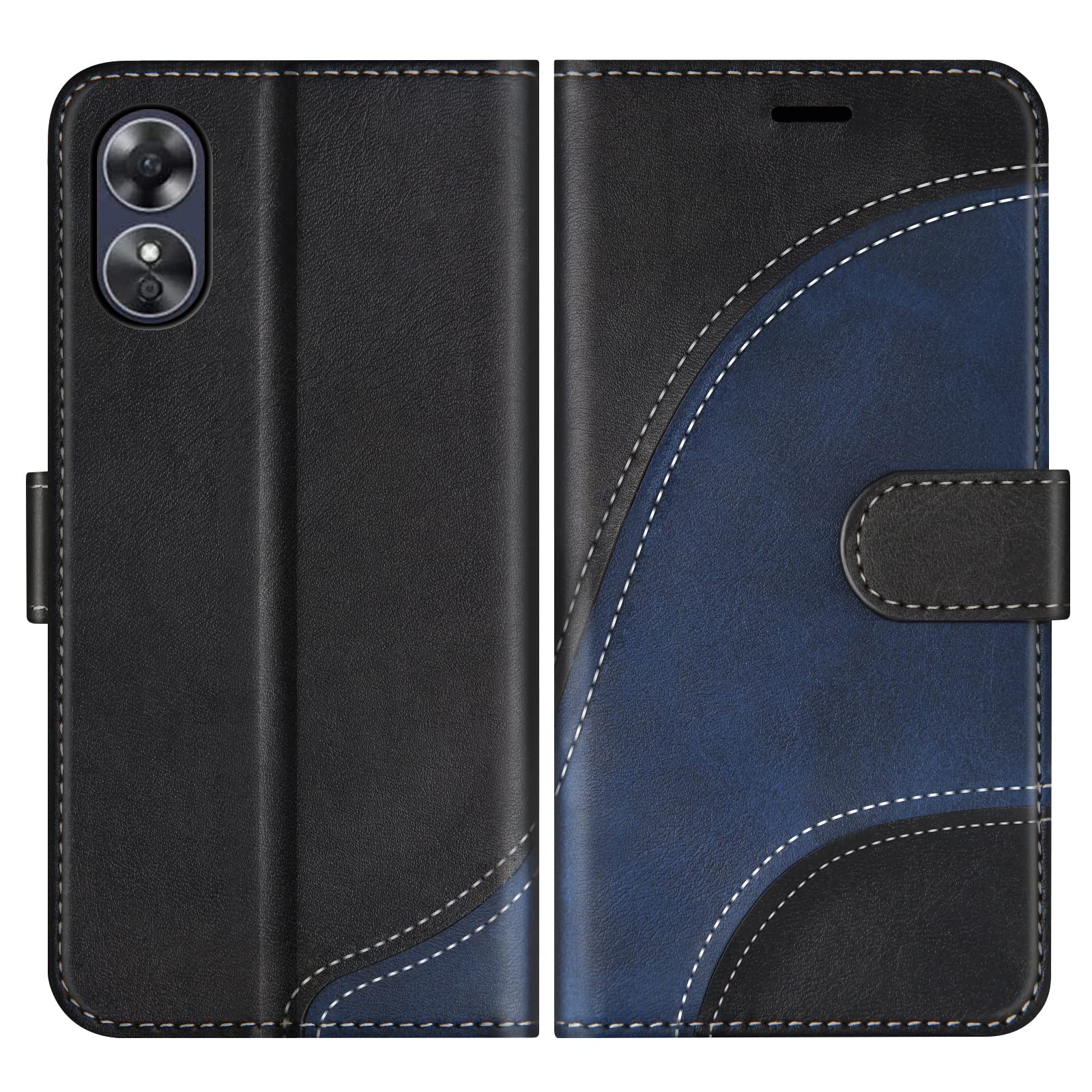 GOKEN Cover per Oppo A98 5G, Custodia Folio in Pelle Flip Wallet Libro Case con Portafoglio, Premium PU/TPU Magnetica Cover con Supporto di