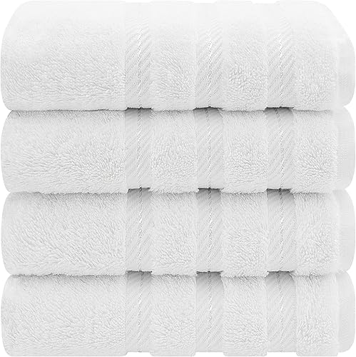 Miniatura 799 de American Soft Linen - Juego de 4 toallas de baño, 100% de algodón turco de 27 x 54 pulgadas, toallas de baño extragrandes, toallas para ducha