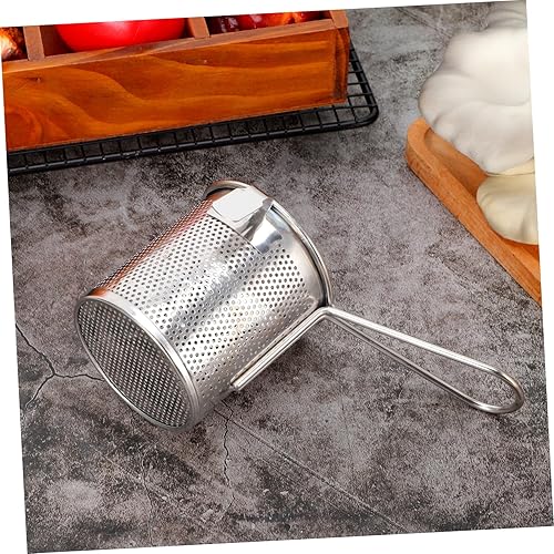 Miniatura 5 de Operitacx Colador de pasta de té de acero inoxidable inserción de pasta de espagueti colador de malla de fideos con asa para el hogar cocina colador