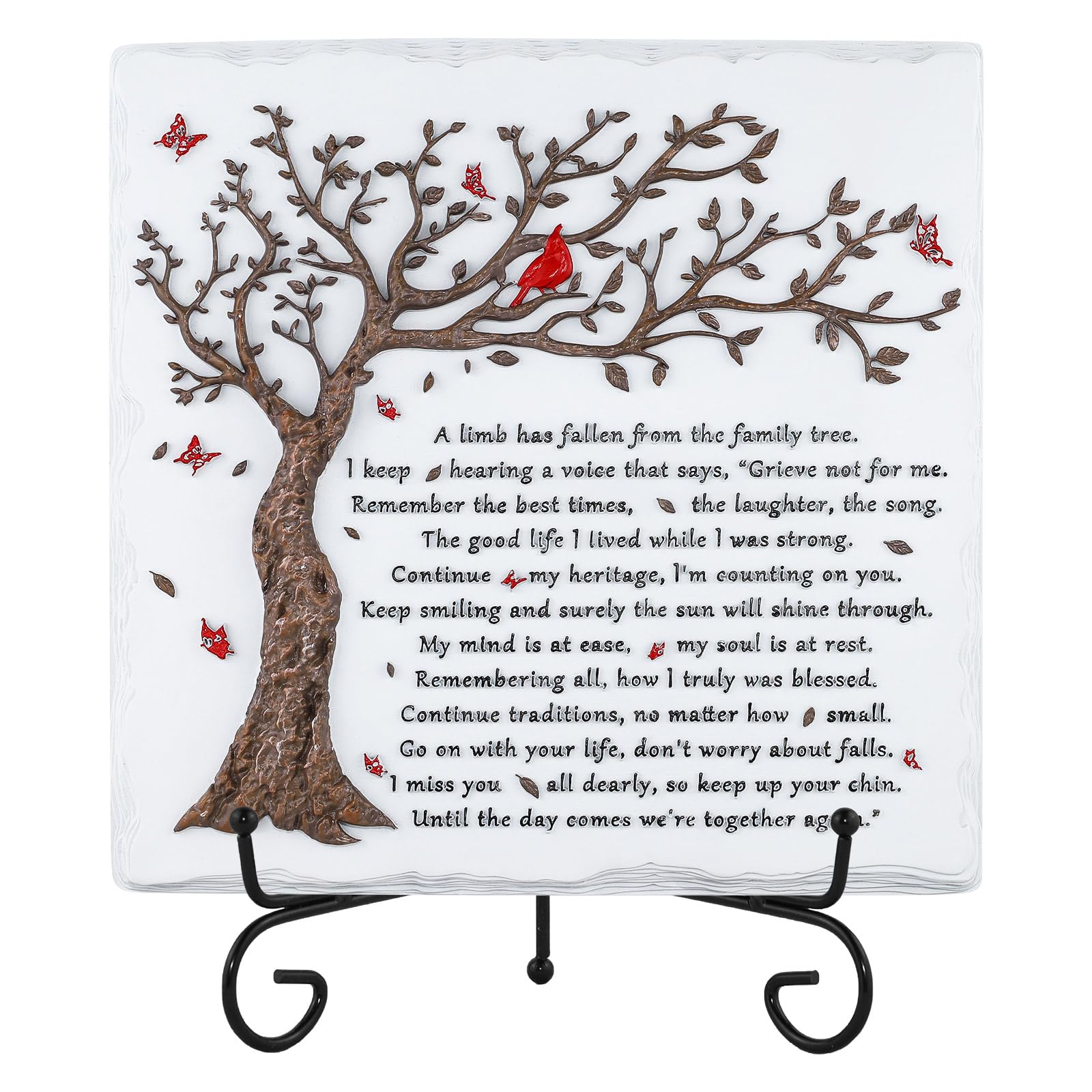 3D Sympathy Plaque Memorial Remembrance Condolence Bereavement Grief Gifts