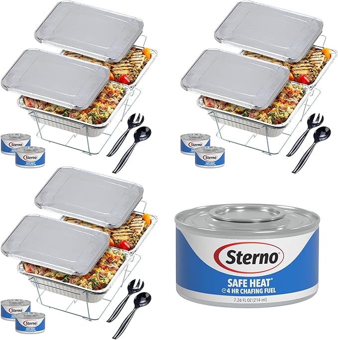 Sterno Disposable Chafing Dish Buffet Set