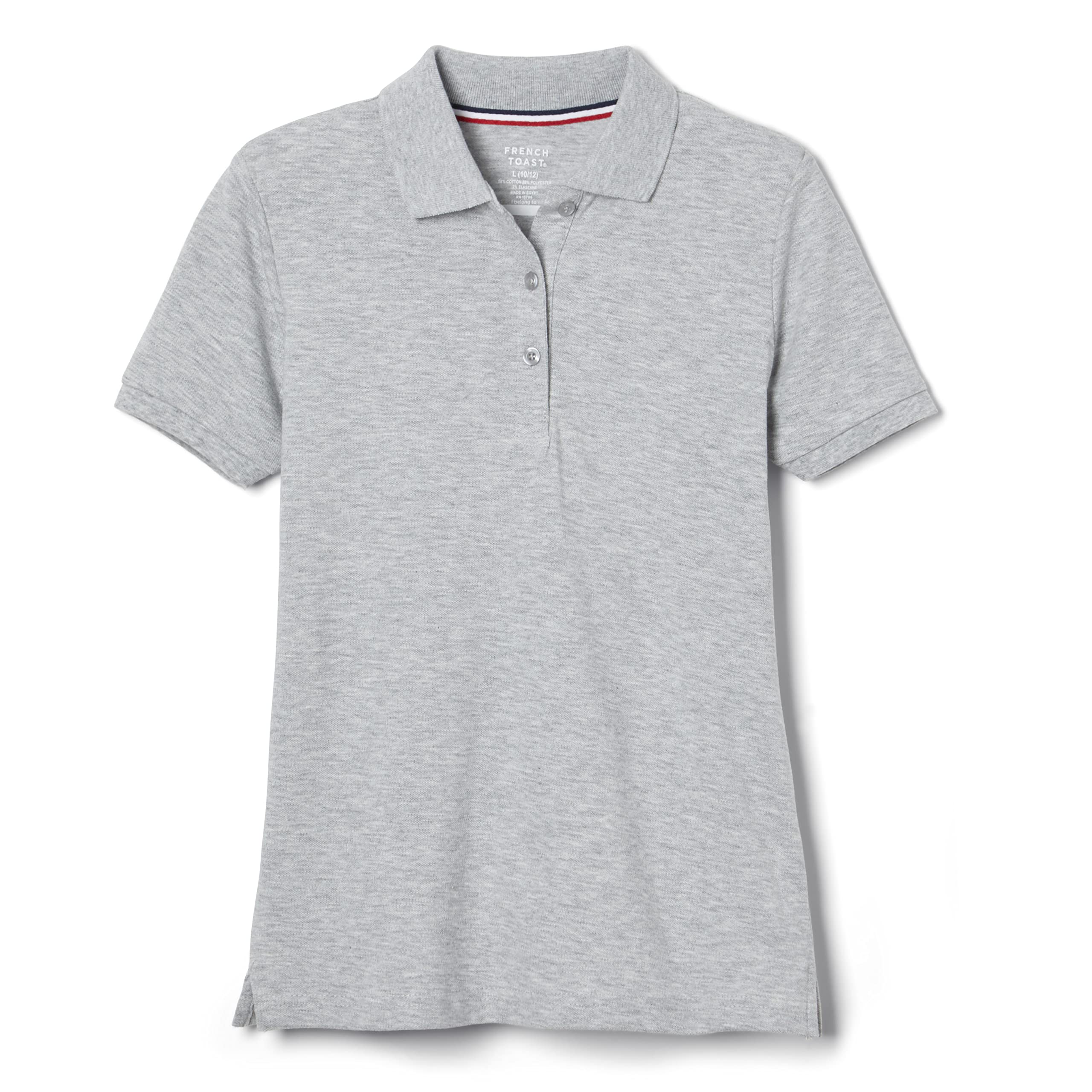 French Toast Womens Cotton Blend Stretch Pique Short Sleeve Polo Shirt