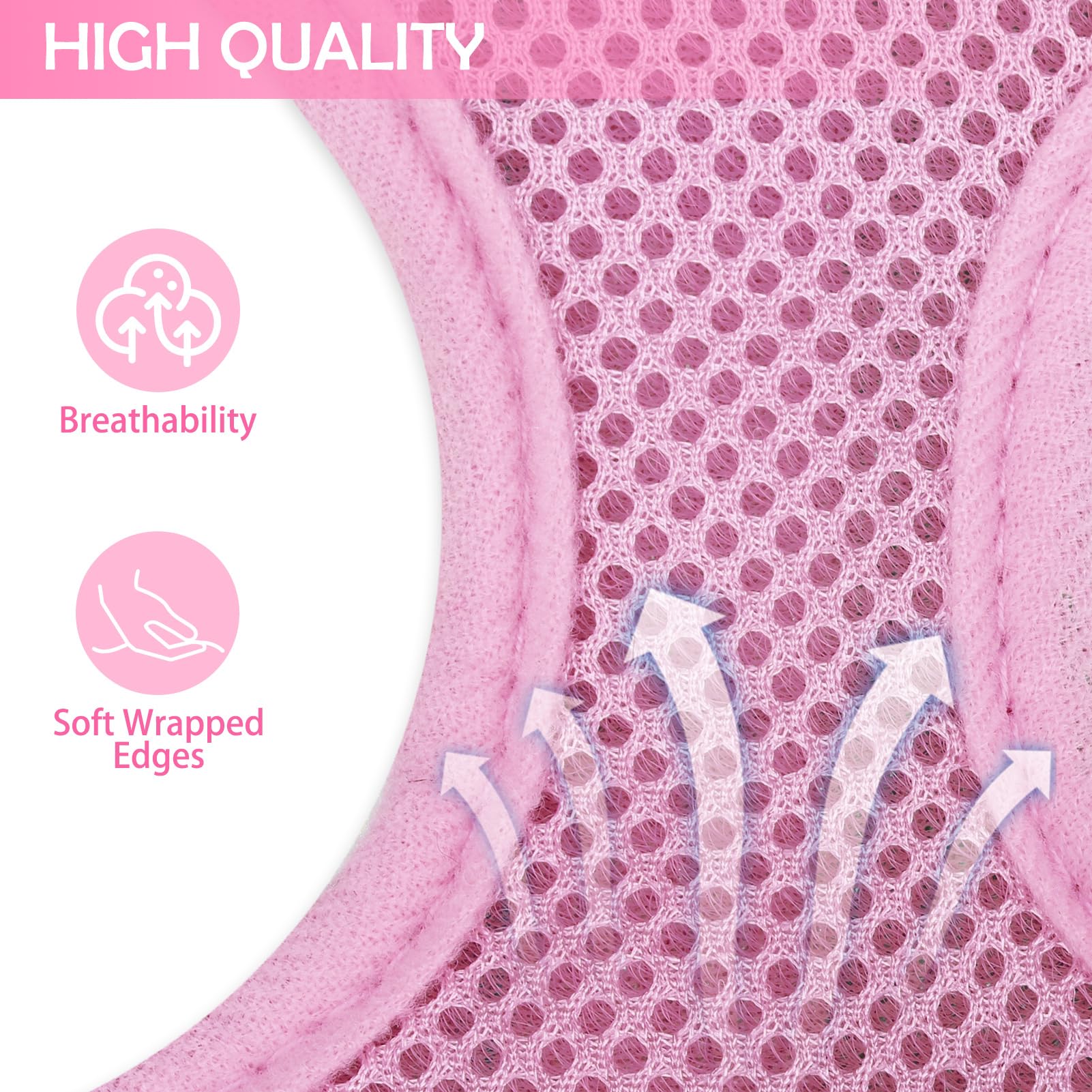 SCENEREAL Puppy Dog Harness with Leash Set for Small Medium Sized Dogs Soft Mesh Step in Pet Harnesses and Leash - Image 4