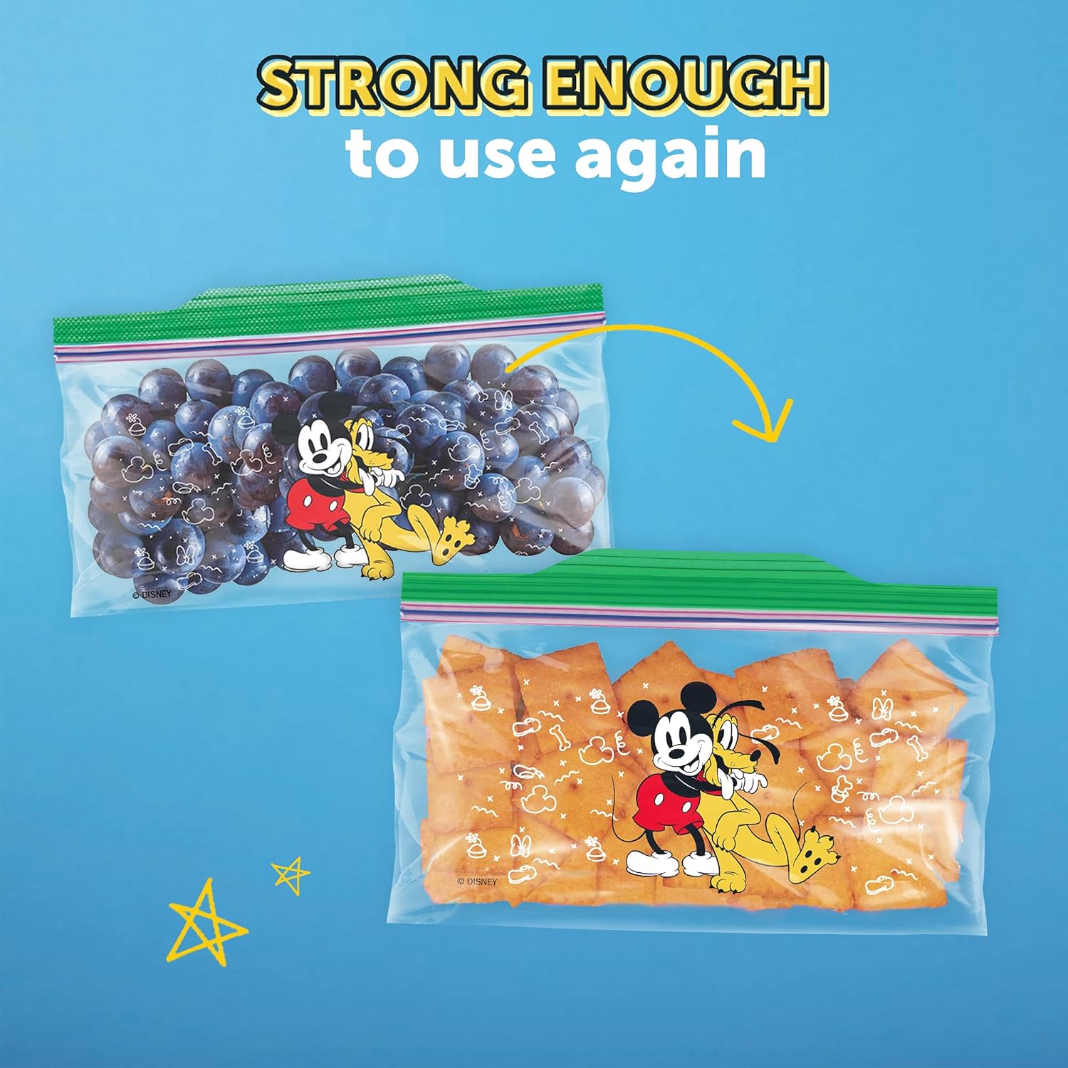 Buy Ziploc Snack Bags for On the Go Freshness, Grip 'n Seal Technology