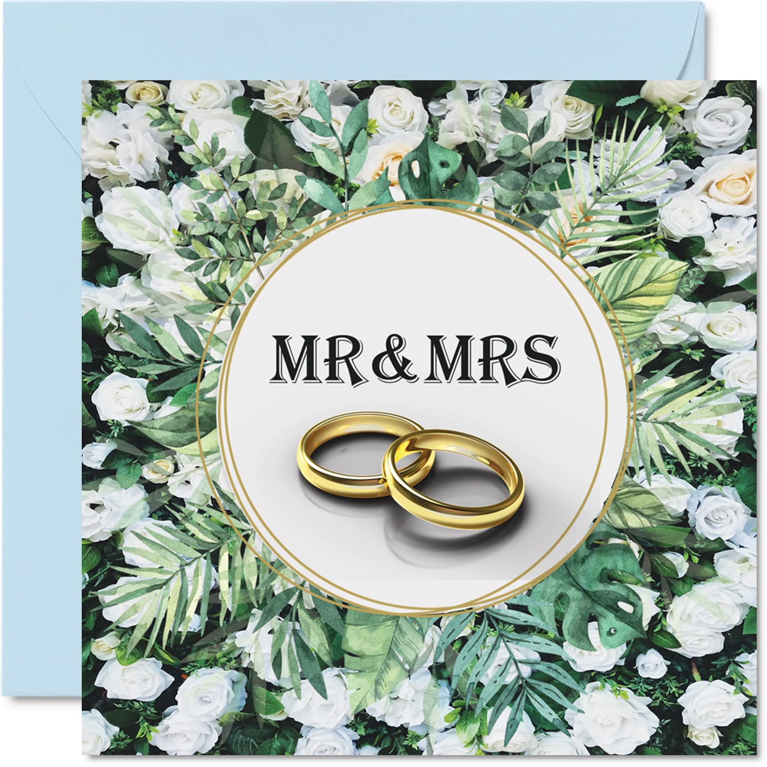 Sweet Wedding Congratulations Card - The Happy Couple - Happy Wedding Day Cards, Congrats Well Done Just Married Card, 145mm Marriage Greeting Cards for Couples
