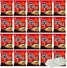 Spicy Ramen, 4.2 oz 120 g, Box of 20, Large Capacity + 20 Split Chopsticks, 20 Pairs of Umakara Ramen, Spicy, Spicy, Korean Ramen, Mochi Noodles, Genuine, Korean Pepper Spicy, Bulk Purchase, Stock