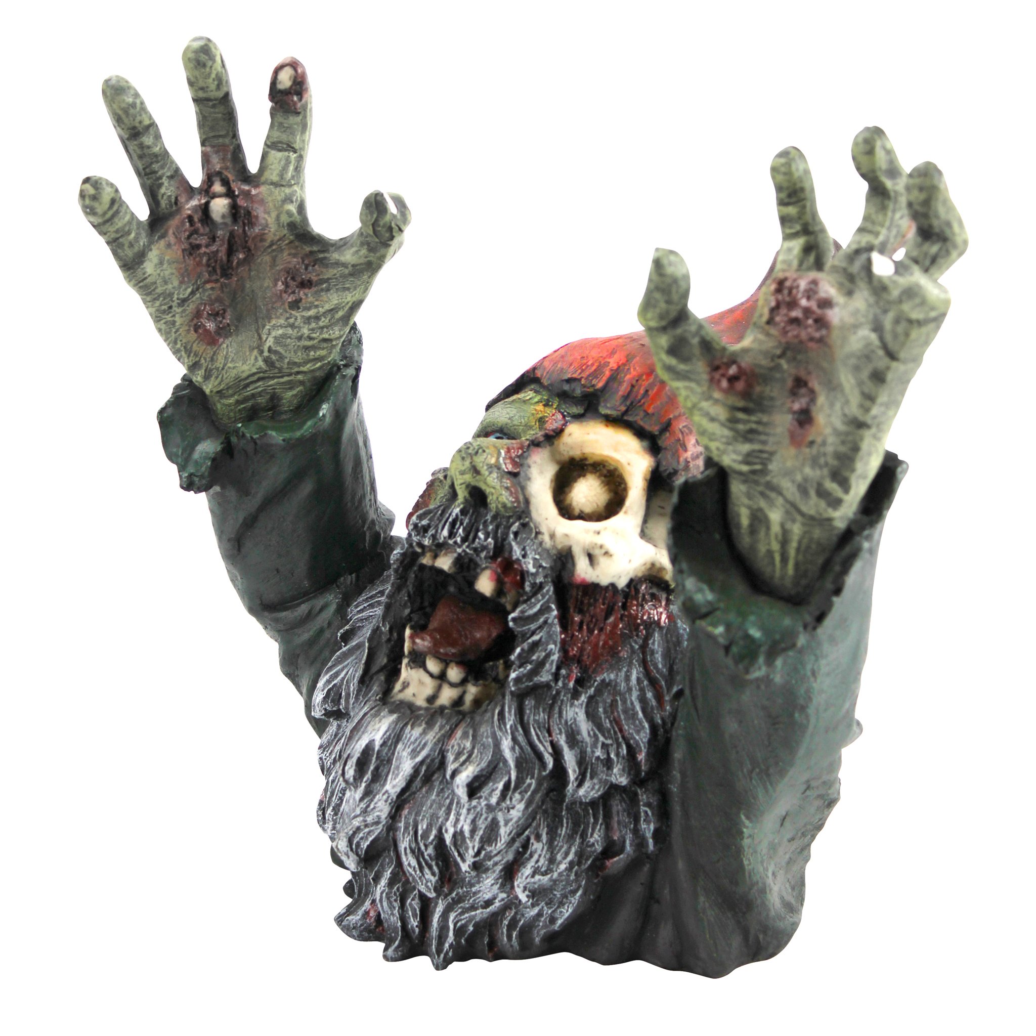 Design Toscano Zombie Gnombie Gothic-Gartenstatue Grabsteinstatue, Polyresin, vollfarbe, 28 cm